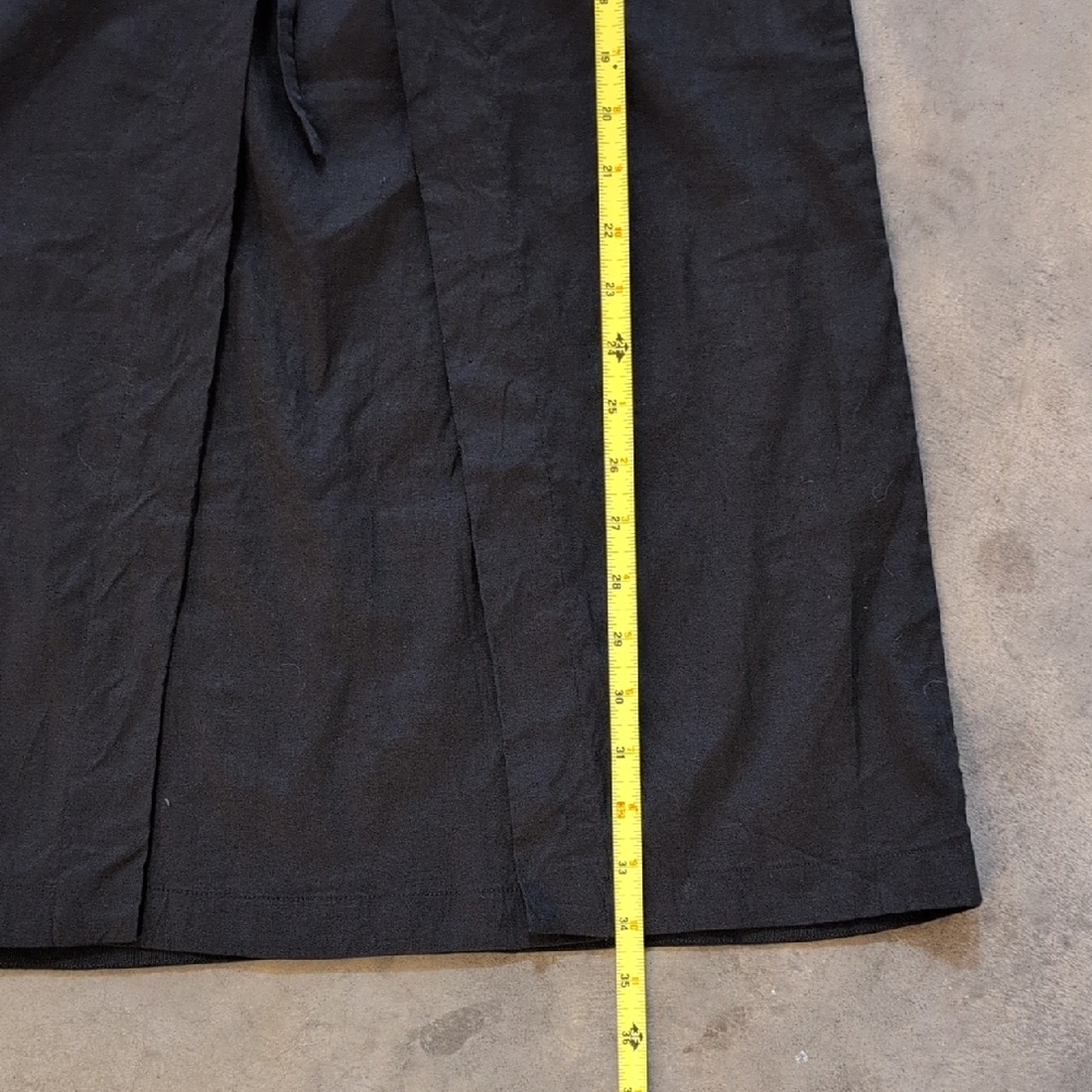 Theory Black Grommet Midi Dress - Picture 9 of 10